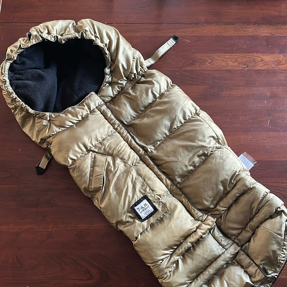 7 AM Enfant Gold Stroller Bunting Blanket